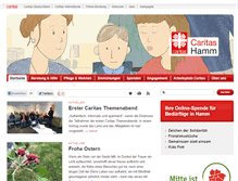 Tablet Screenshot of caritas-hamm.de